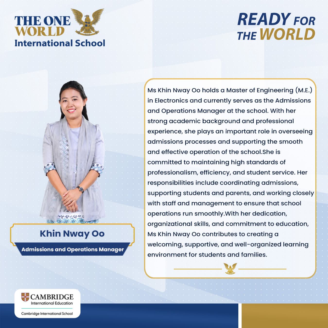 Ms. Khin Nway Oo